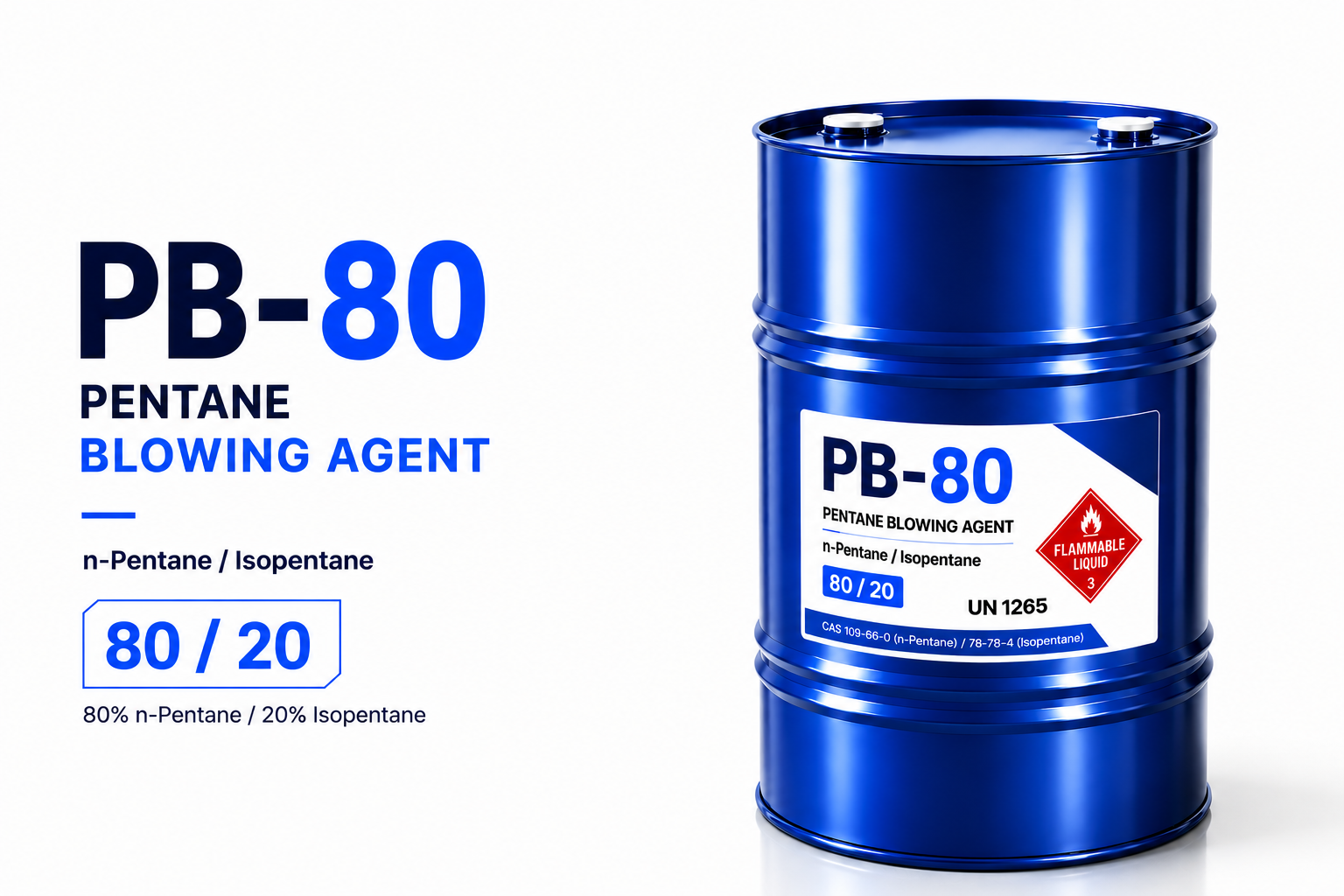 Pentane Blowing Agent (n-Pentane/Isopentane 80-20%)