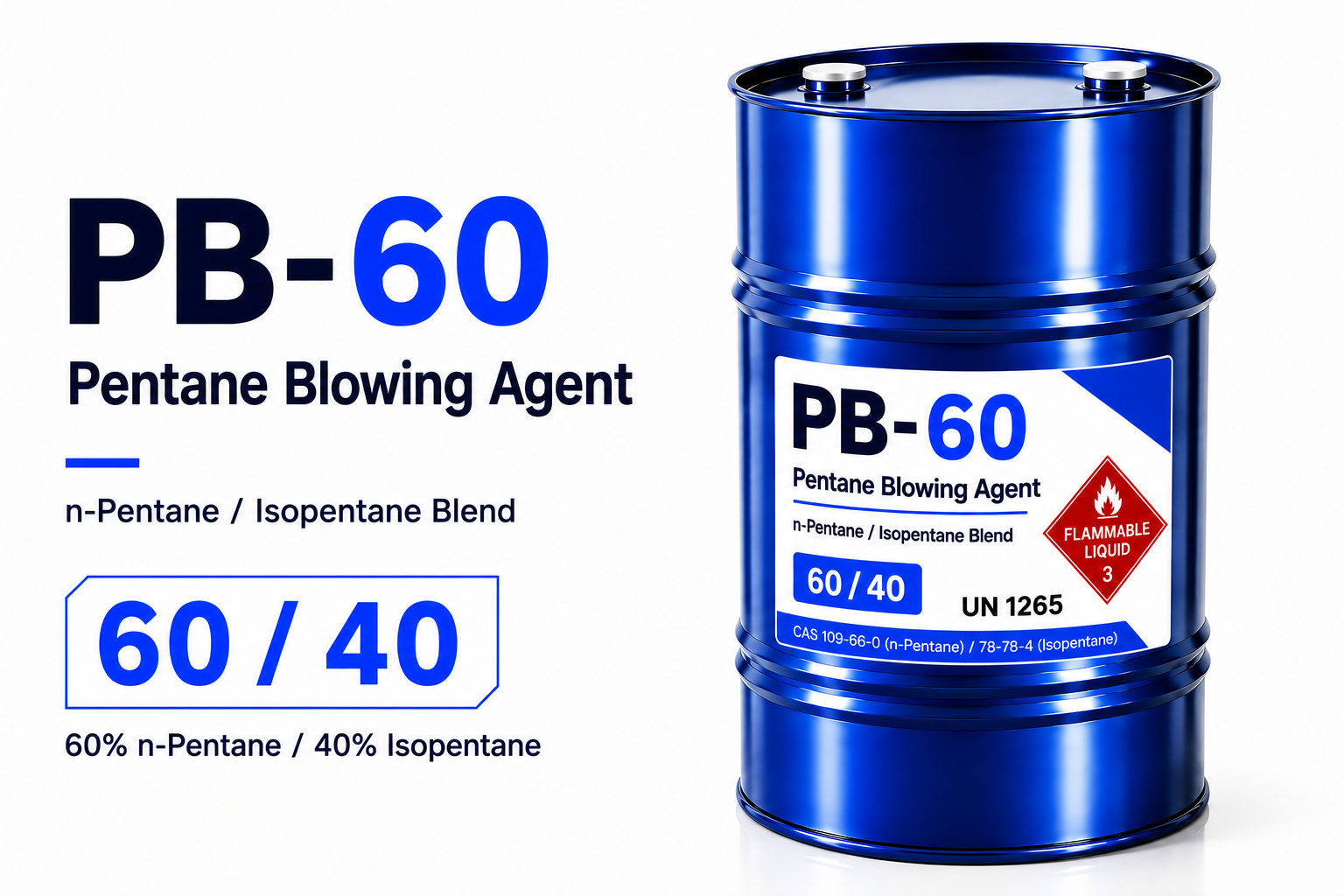 Pentane Blowing Agent (n-Pentane/Isopentane 60-40%)
